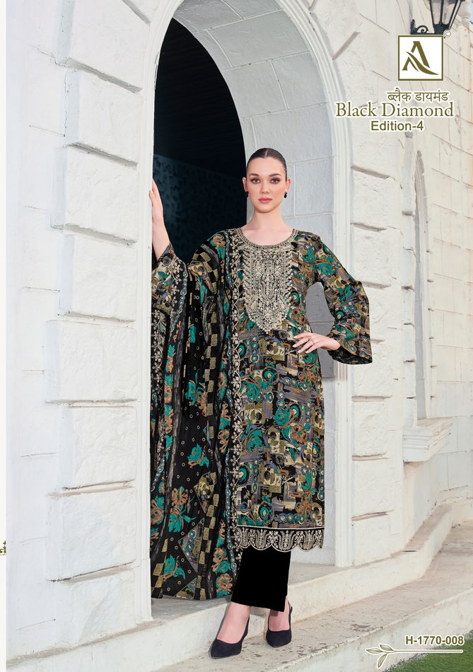 Black Diamond 4 By Alok Suit Rayon Printed Dress Material Orders In India